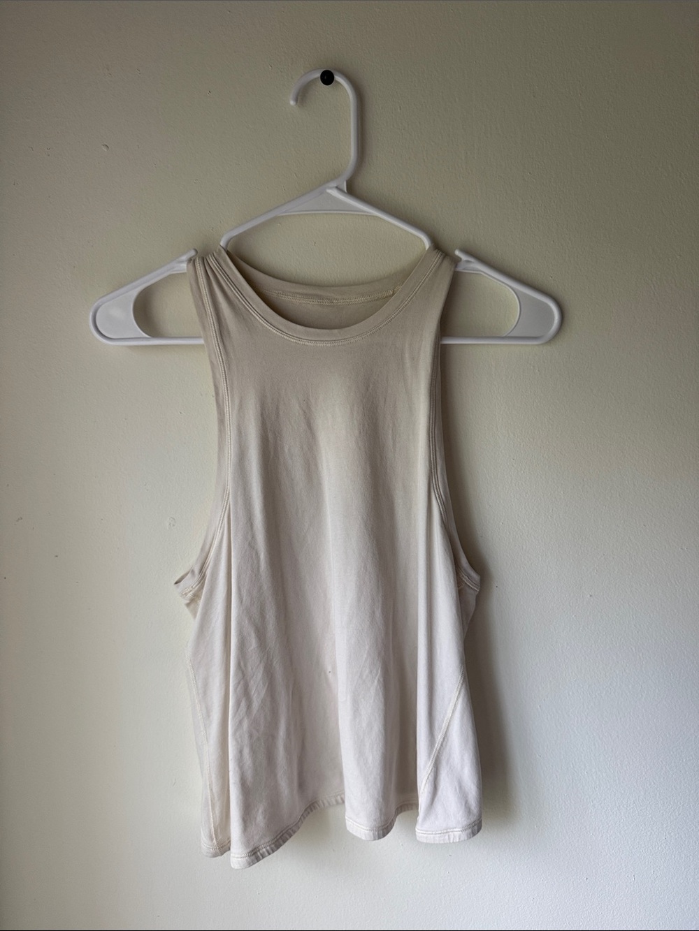 lululemon Women's Cream Sleeveless Tank Top
